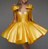 Vestido de Noche de Color Sólido con Tirantes Diseño de Lazo Vestido Corto Fiesta de Cumpleaños Baile de Graduación Vestido Petite para Mujer