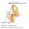 Anillos con un Toque de Lujo de Nicho, Empaque de Joyería Estilo Ins de Lujo Ligero, Joyería para Mujer con Diseño Suave de Hoja, Venta al por Mayor Transfronteriza de Verano