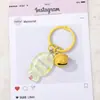 Llavero Colgante de Cuentas Transparente Brillante Colorido Pez Pequeño Campana Llavero Fresco Dibujos Animados Pequeño Accesorio En Stock Envío Directo