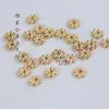 10 Contas Espaçadoras Miolo de Flor Miolo de Flor Floco de Neve Hairpin DIY Material Artesanal Material de Liga Colar Pulseira Espaçador