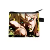 Nuevo Monedero de Jojo's Bizarre Adventure Bolsa para Monedas con Cremallera de Dibujos Animados Linda Bolsa Pequeña de Almacenamiento para Estudiantes Venta al por Mayor