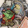 Adesivos de tecido para bordado de computador crânio alienígena UFO Patch acessórios para roupas acessórios para bagagem patch bordado selo etiqueta de tecido