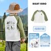 Camiseta de Manga Longa de Algodão Puro para Meninos Europeus Roupas de Outono Roupas Infantis Camiseta Básica Infantil Roupas Infantis Roupas de Bebê Moda Outono/Primavera