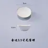 Pote Criativo para Temperos com Borda Dourada para Uso Doméstico, Pequeno Prato de Cerâmica para Molhos para Hotel, Prato Multiuso para Vinagre, Suporte para Hashi, Prato para Molho para Fondue