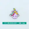 Al por mayor Estilo Coreano Único Doble Colgante Patrón de Unicornio Aleación de Esmalte Collar Pulsera Colgante Joyería Accesorios DIY