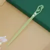 Pasador de Acetato Accesorios para el Cabello Pasador de Imitación de Jade Pasador de Estilo Antiguo Dinastía Han Pasador de Acetato al por Mayor Pasador de Hoja Acrílica