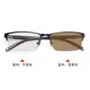 Novos Óculos Color-Changing para Dirigir, Anti-UV, Anti-Luz Azul Lentes Planas, Armação Quadrada Fashion Óculos Fotossensíveis para Miopia para Homens