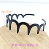 Base de diadema para manualidades, base de diadema de plástico en blanco, pinza para el pelo simple coreana, al por mayor para niñas