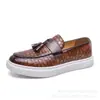 Zapatos mocasín sin cordones de borlas de gran tamaño 2024 transfronterizos, moda europea y americana, mocasines formales y casuales, zapatos para hombre, talla 46