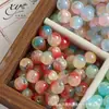 Cuentas de Vidrio de Colores Azul Perla Proteína Vidrio Roto Cuentas Hecho a Mano Pulsera DIY Pulsera con Cuentas Cuentas Sueltas