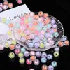 Cuentas Acrílicas de 8 mm Color Transparente Chapado, Cuentas Sueltas Facetadas Color Chapado, Materiales para Pulsera y Collar de Manualidades DIY al por Mayor