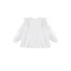 Blusa estilo boneca floral com manga morcego camisa menina bebê menina temperamento moda roupas de outono 6-12 meses 1-2-3 anos
