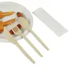 Conjunto Descartável de Talheres Estilo Ocidental Faca Garfo Colher de Amido de Milho Ecológico Degradável Fast Food Conjunto de Quatro Peças Garfo Rosa Italiano