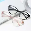 Óculos de Sol Feminino Estilo Literário Olho de Gato Europeu e Americano para Comércio Exterior, Liso, Retrô, Anti-Luz Azul, Masculino Transfronteiriço, Nova Moda, Atacado, Moda Tendência