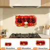 [Venta al por mayor de fábrica] Pegatina de Pared Autoadhesiva a Prueba de Aceite e Impermeable para Estufa, Dibujos Animados Creativos, Pegatina Estática Resistente a Altas Temperaturas