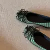 Zapatos Mary Jane de punta cuadrada estilo coreano 2026, nuevos, con lazo, poco profundos, tipo ballet, slip-on, versátiles, de suela gruesa, para mujer