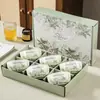Muguet vajilla de cerámica evento de apertura transfronteriza exposición pequeño tazón de regalo al por mayor juego de tazones de regalo de recuerdo obsequio