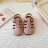 Sandalias Romanas Huecas para Niños 2025 Verano Nuevo Estilo Coreano Zapatos Birkenstock de Suela Gruesa para Niñas Zapatos de Playa Baotou para Niños