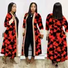 Comercio exterior transfronterizo de Amazon otoño e invierno AliExpress mujeres europeas y americanas estampado labios gruesos estampado leopardo abrigo de nailon top