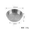Plato de acero inoxidable 304 estilo coreano para barbacoa comercial, plato dorado, plato para mojar, plato para salsa, plato plano
