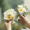 Mini Ramilletes Tejidos a Mano, Regalos Creativos de Cumpleaños, Flores de Lana, Decoraciones de Flores Eternas
