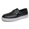 Nuevos zapatos de plataforma con flecos talla grande transfronterizos para hombre Moda europea y americana de pasarela Zapatos de cuero slip-on Personalidad del hombre Casual de negocios Zapatos de plataforma
