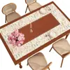 Jogo americano de mesa de jantar retrô americano, estilo vintage, à prova d'água, à prova de óleo, resistente ao calor, porta-copos para mesa de centro, modelo novo 2026 protetor de mesa