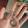 Chaveiro com fecho de lagosta galvanizado, acessório de argola de chave de metal, fecho de mola para bolsa, fivela de pendurar para bolsa de metal, pingente decorativo