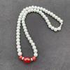 Colar de pérolas simples estilo coreano presente para a Mãe e mulheres idosas corrente para a clavícula presente para o Dia das Mães