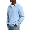 2026 de estilo americano holgada otoño superventas hombre resistente versátil simple casual manga larga Sudadera POLO