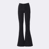 Roupa Feminina de Seda Laranja # Jeans Bootcut Retrô Americano para Mulheres no Outono Novas Calças de Cintura Alta Justas Estilo Hot Girl Comprimento Total