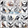 Plantillas de Pintura Calada de Animales Transfronterizas para Niños y Estudiantes, Plantillas de Graffiti con Patrones Dibujados a Mano, Plantillas de Aerosol para Pintura de Pared al por Mayor