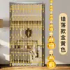 Cortina de Cuentas para Puerta, Cortina Divisoria de Cristal Artificial, Estilo Nuevo para Sala de Estar, Entrada, Baño, Decoración de Cuentas, Cortina Colgante de Calabaza, No Requiere Perforación