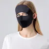 [Procesamiento Personalizado] Mascarilla de Seda Hecha de Seda 100% Morera, Ajustable, 22 Momme, Satén de Crepé Liso, Mascarilla Facial Completa con Protección Solar