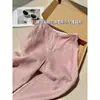 Todo Mundo Precisa de Pelo Menos N Pares! Emagrecimento e Valorização para Todos, a Roupa Definitiva de Lazer: Calça de Linho Rosa para Mulheres, Calça Fresca e Estilosa no Estilo Old Money