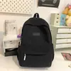 Mochila Casual Simples de Alta Qualidade, Grande Capacidade, Estilo Japonês, Cor Sólida, Fofa, Feminina, para Estudante Universitário, Bolsa Escolar Multifuncional
