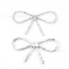 Broche de lazo de diamantes de imitación blanco plateado estilo coreano hebilla de diamantes accesorios para ropa zapatos bolsos DIY broche para vestido con hebilla de diamantes