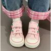 Zapatos Velcro Forrest Gump para Mujer 2025 Otoño Nuevo Estilo Caliente Lindo Corazón de Niña Zapatos Blancos Zapatos Deportivos Casuales Modernos