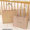 Bolsa Tote Simple con Letra al por Mayor, Bolso de Fieltro Grueso para Souvenir, Bolso de Fieltro a la Moda, Regalo Lovo Personalizado