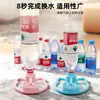 Bebedouro para gatos, bebedouro automático para animais de estimação, tigela de água não elétrica para filhotes, dispositivo de bebida em garrafa de água mineral para boca não molhada