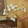 Leyouyi Flor Artificial Grande de Mariposa con 5 Pétalos Arreglo Floral Retro de Gran Altura Flor Artificial para el Hogar Estilo Francés Retro