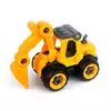 Decoración de Pastel Temática de Vehículos de Construcción Excavadora Dibujos Animados Bulldozer Grúa Señal de Tráfico Figuras Toppers para Cumpleaños Infantil