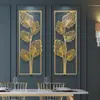 Decoração de Parede em Ferro Forjado Parede de Fundo para Sala de Estar Decoração de Varanda Pingente Metal Moderno Luxo Leve Pendente de Parede para Casa Metal
