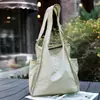Bolsa Transfronteriza Nueva 2026, Bolso Tote Sencillo de Color Sólido, Bolso de Hombro Plegable de Gran Capacidad en Tela de Nylon para Mujer