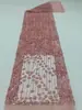 Bordado de lentejuelas bordado de lentejuelas tela de malla tela bordada con flor tridimensional adecuada para ropa formal faldas de escenario vestidos