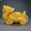 Tartaruga Dragão Huangyu Natural Cabeça de Dragão Tartaruga Ganhando Fortuna Casa Feng Shui Sala de Estar Decoração Decoração de Casa