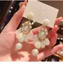 Pendientes de Borla de Perla con Forma de Lágrima de Diamante Tachonados con Aguja Plateada Pendientes de Estilo Bohemio Pendientes de Lujo Ligero de Gama Alta Venta al por Mayor para Mujeres