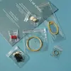 Bolsas Auto-sellantes de PVC Espeso de Alta Transparencia para Joyería y Collares, Bolsas de Almacenamiento Antioxidación, Bolsas Transparentes para Empaque de Joyería al por Mayor