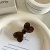 Grampo de Cabelo Estéreo com Laço Colorido Degradê de Acetato de Alta Qualidade para Meninas, Grampo para Mechas Laterais, Franja, Acessórios de Cabelo, Novo Estilo