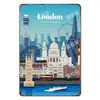 Latas de E-commerce da Amazon com Pinturas de Paisagens Urbanas Americanas, Céu Azul, Design de Viagem, Latas de E-commerce Transfronteiriço para Decoração de Casa